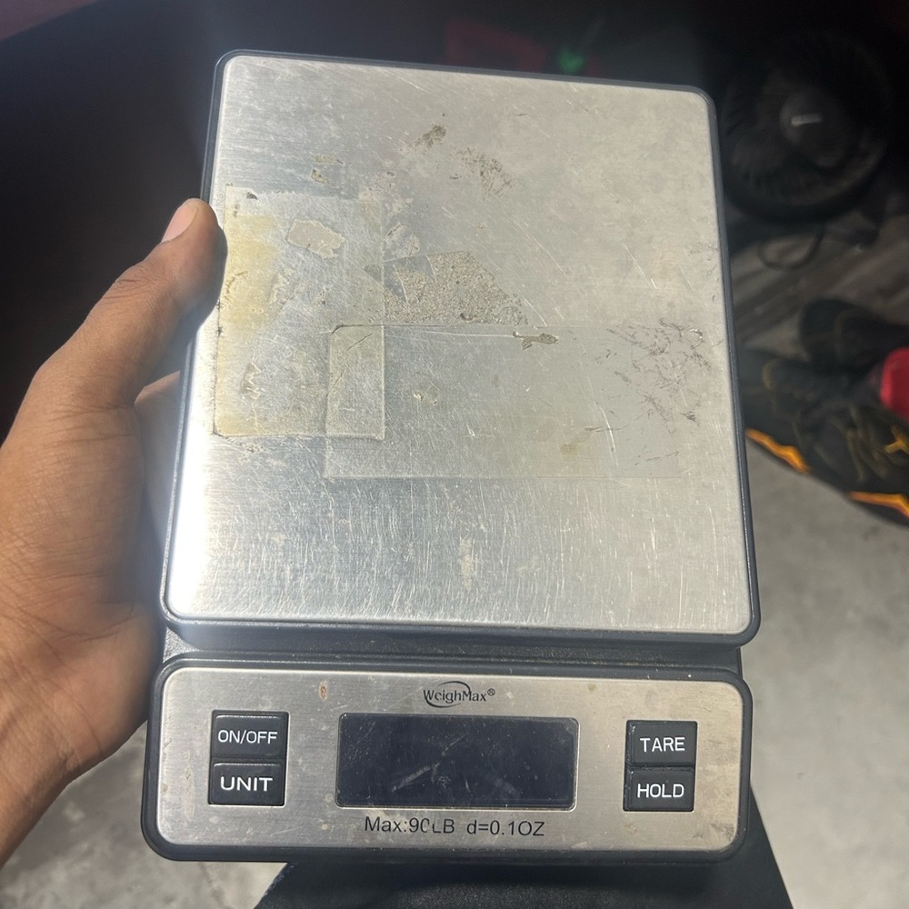 Sleek Black Digital Weighing Scale